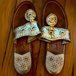 Jack Rogers Gold Sandals